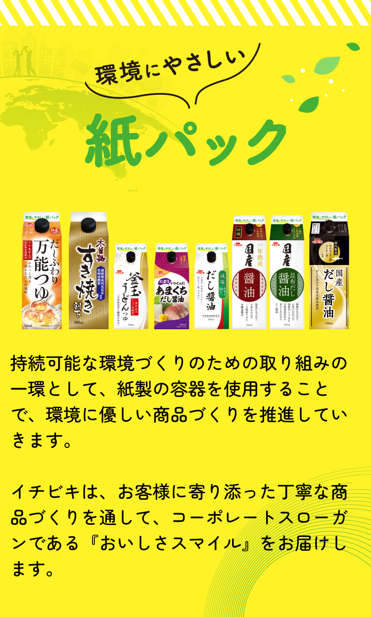 環境にやさしい紙パック