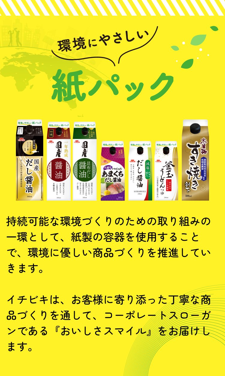 環境にやさしい紙パック