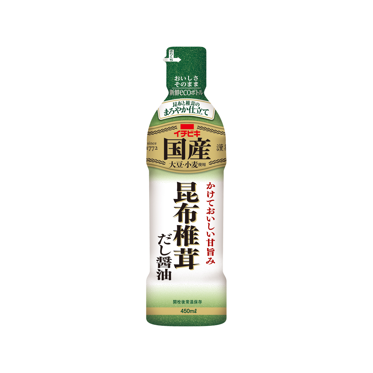 昆布椎茸だし醤油 450ml | イチビキ 公式サイト | 名古屋のみそ