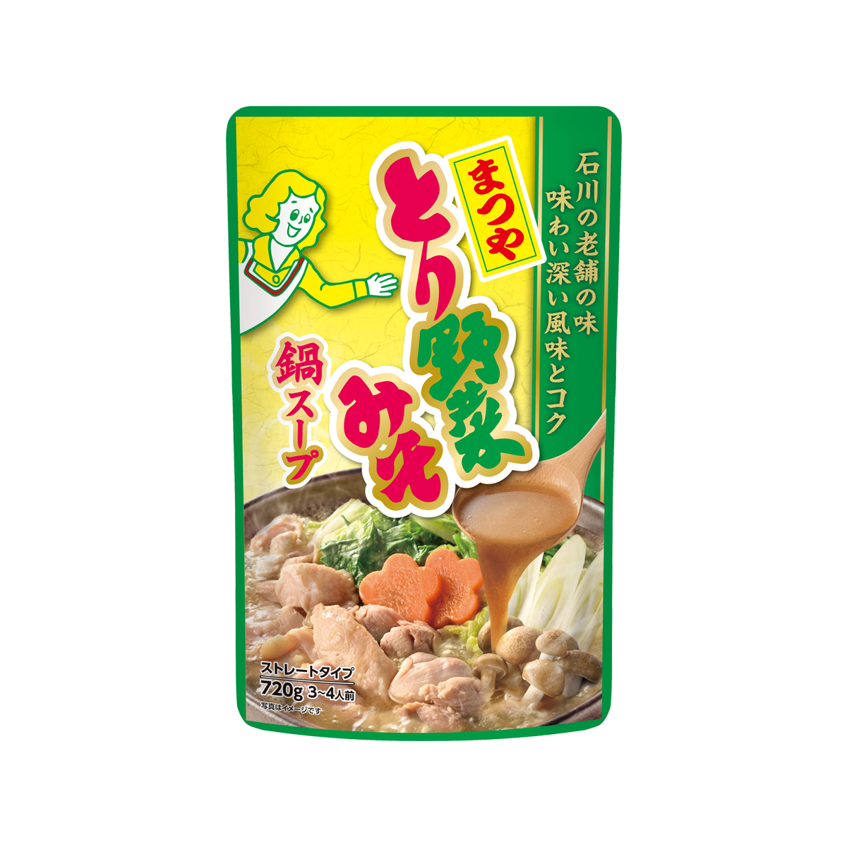 ストレートまつやとり野菜みそ鍋スープ 720g | イチビキ 公式サイト
