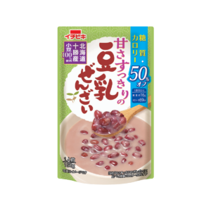 甘さすっきりの糖質カロリー50％オフ
豆乳ぜんざい