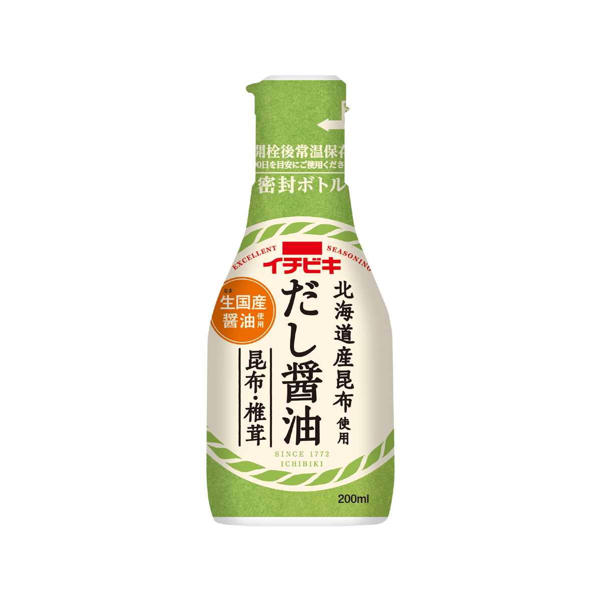 卓上しょうゆ だし醤油 昆布・椎茸 200ml | イチビキ 公式サイト