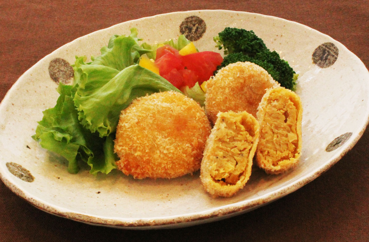 ひよこ豆のコロッケ カレー風味 スマイルレシピ イチビキ 公式サイト 名古屋のみそ しょうゆ つゆメーカー ひよこ豆のコロッケ カレー風味 スマイルレシピ イチビキ 公式サイト 名古屋のみそ しょうゆ つゆメーカー