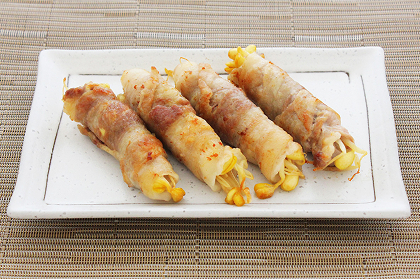 塩レモンもやしをアレンジ！レモンもやしの肉巻き