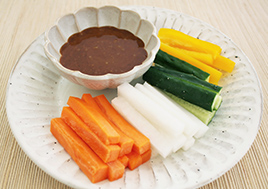 野菜スティックのみそマヨソース